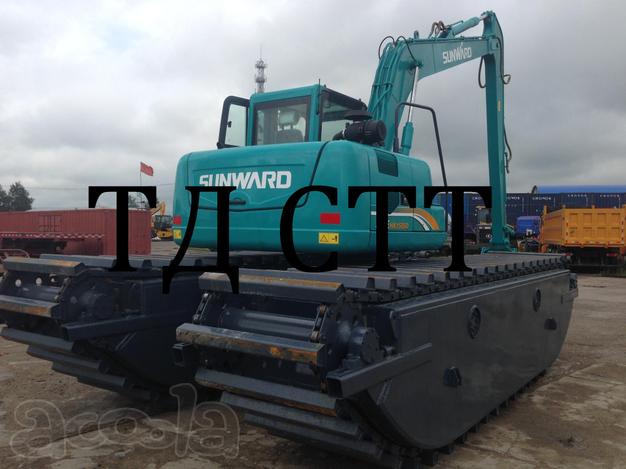 Плавающий экскаватор sunward hk150sd